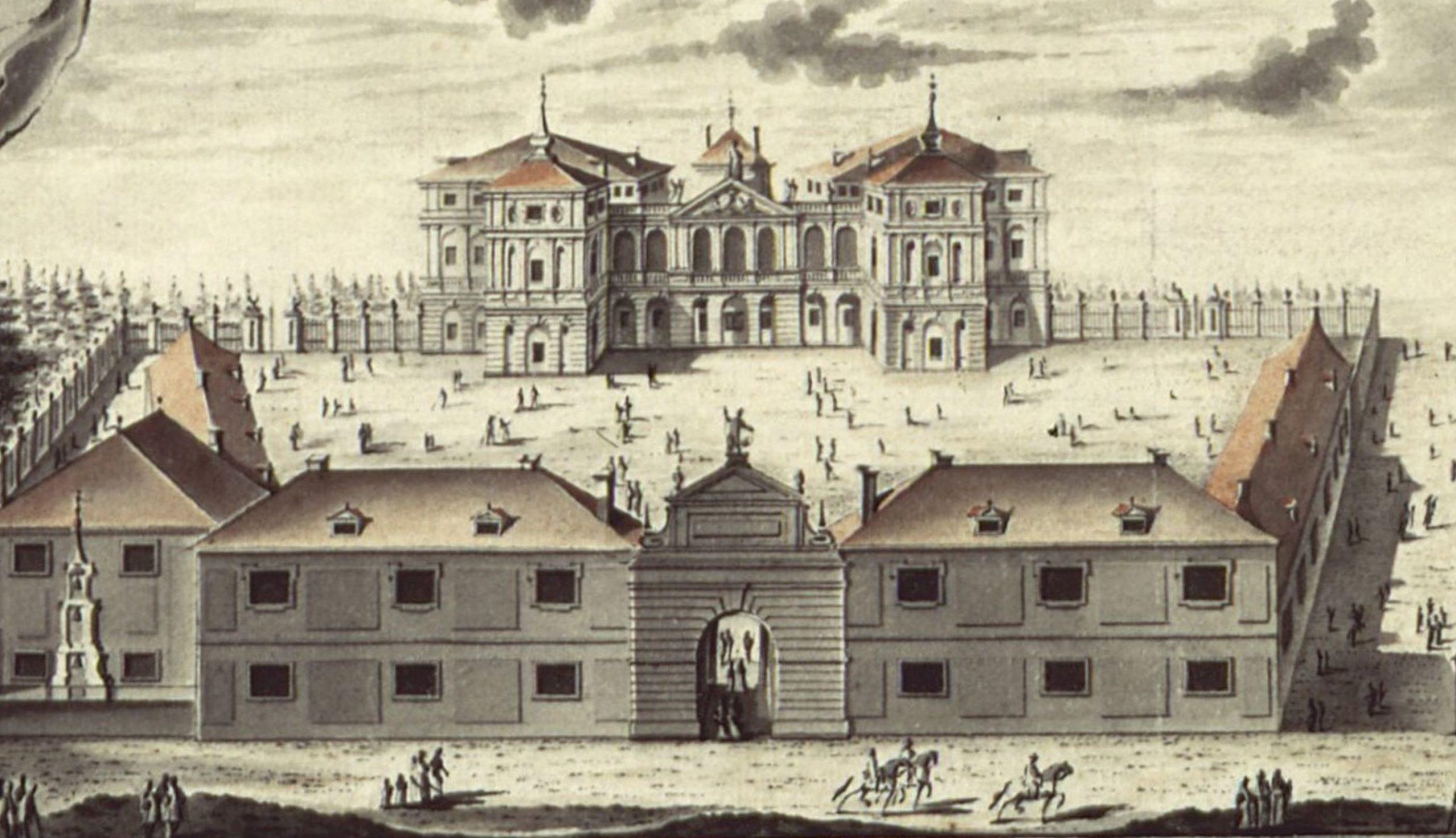 Rysunek Pałacu Sanguszków (Pałacu Bruhla)